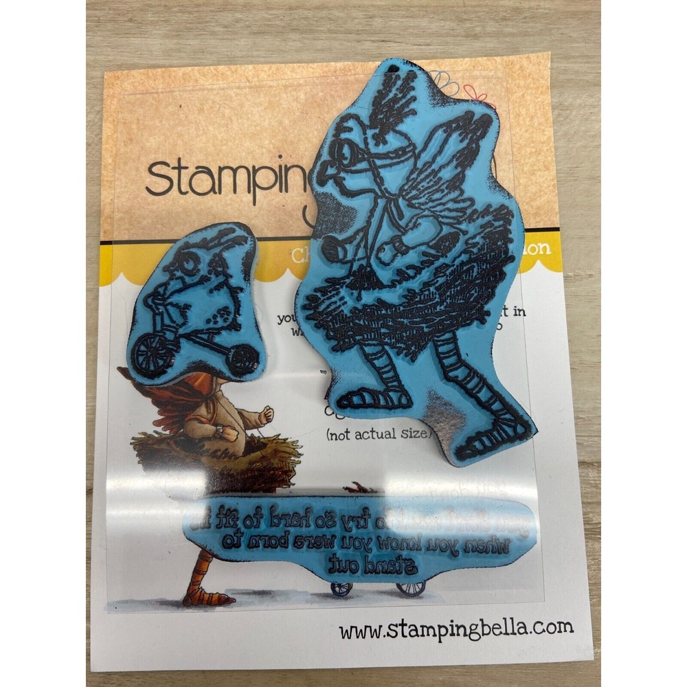 Stampingbella Set Of 3 Rubber Stamps Always Be Yourself